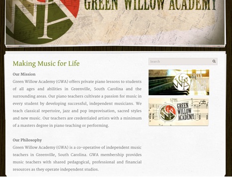 green willow academy front page