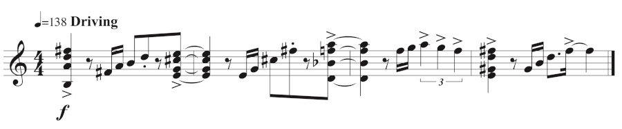 Figure 9: Andrew’s opening melodic idea
