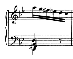 Ex.1 Bach Gm Prelude. mm. 7.