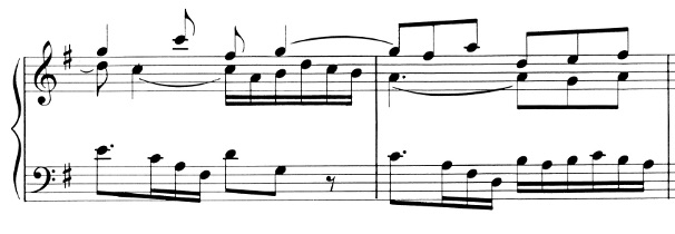 Ex. 3 Bach GM Gigue. mm. 7-8