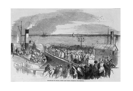 Jenny Lind’s departure from Liverpool, August, 1850