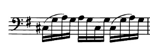 Ex. 19 Bach.Cello Suite.Courante m. 31